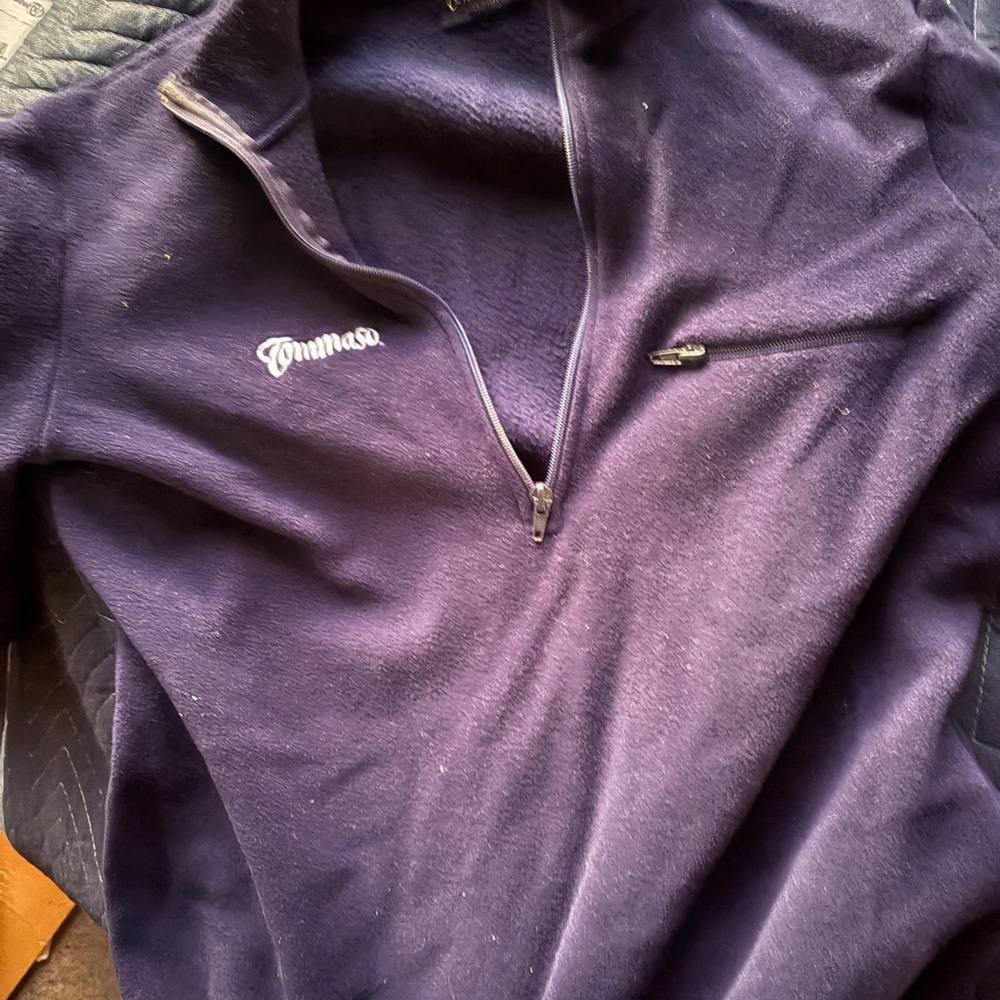Commasa Men's Purple Half-Zip Shirt
